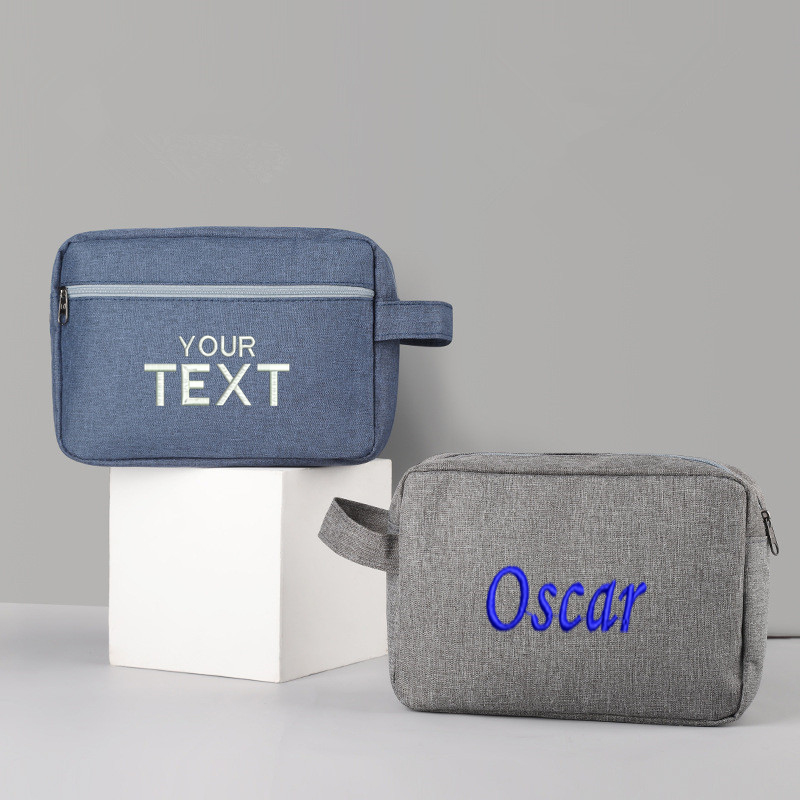 Mens Grooming Kit Case - Tùy Chỉnh Thêu Tên Người Washbag