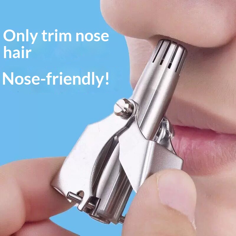 Men'S Grooming Nose Hair Trimmer - 1/2PCS Manual Nose Ear Hair Trimmer