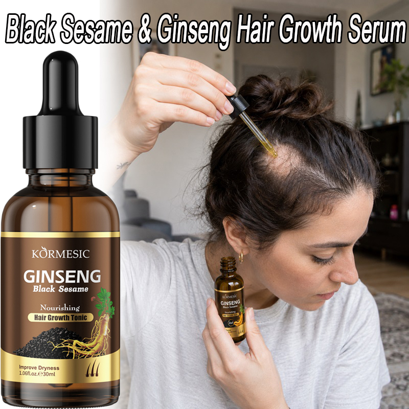 Ingrown Hair Serum - Black Sesame Ginseng Hair Growth Serum,
