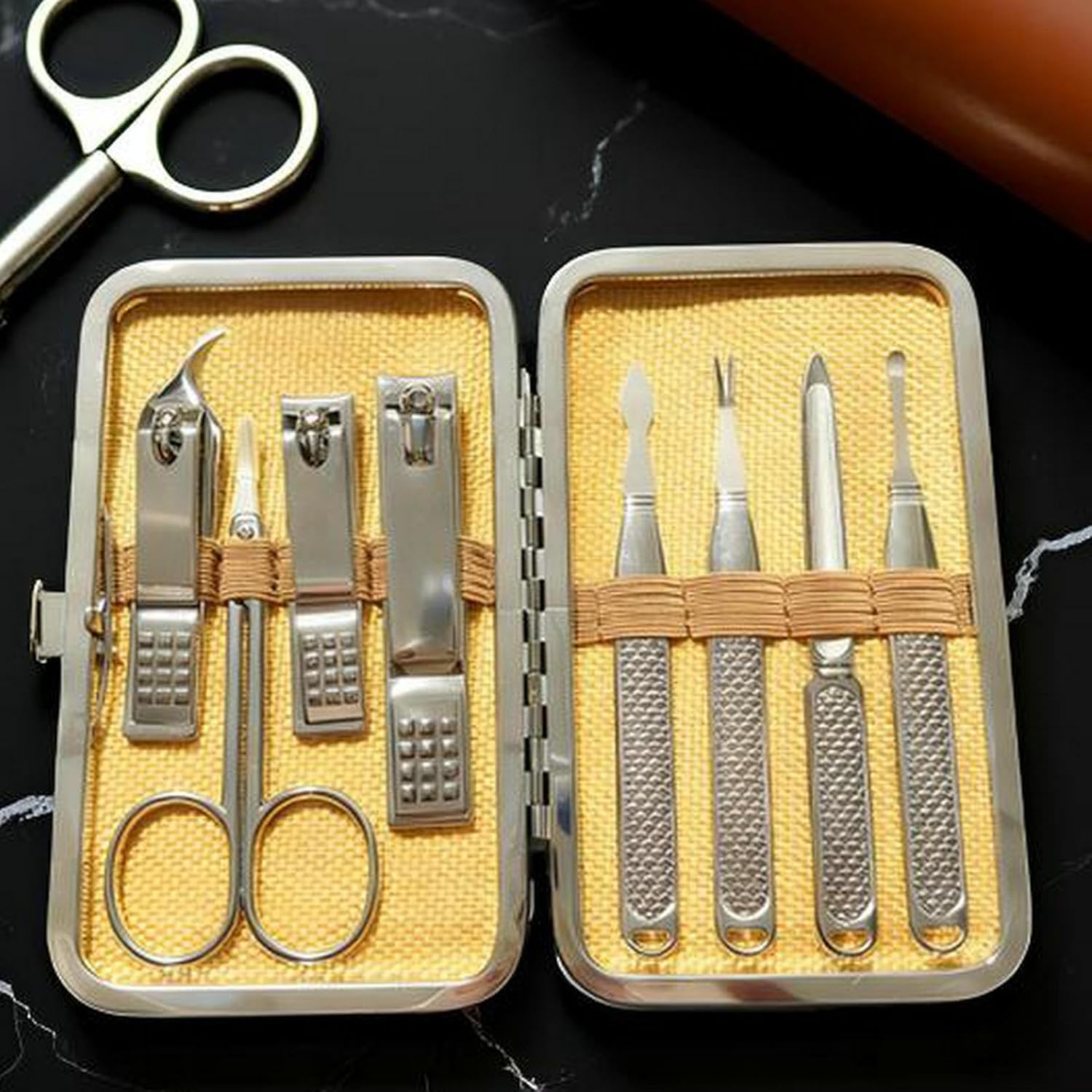 Manicure Set for Men and Women - đánh giá và giá Mens Grooming Kit Case