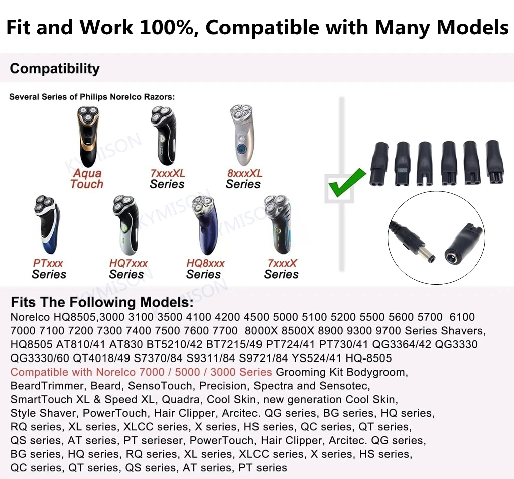 8PCS Replacement Power Cord 5V - đánh giá và giá Men'S Grooming Clippers