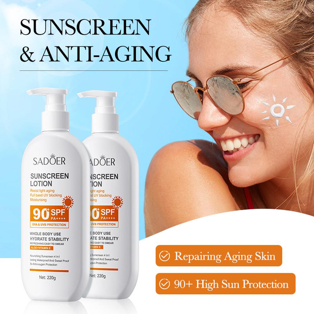 SADOER Spf 90+ 50+ Facial Body - đánh giá và giá Face Moisturizer Spf