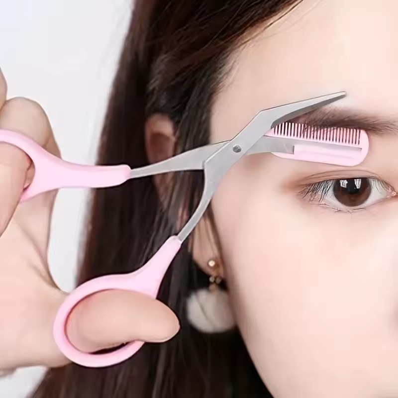 Safe Eyebrow Scissors with Com - đánh giá và giá Eyebrow Razor Trimmer