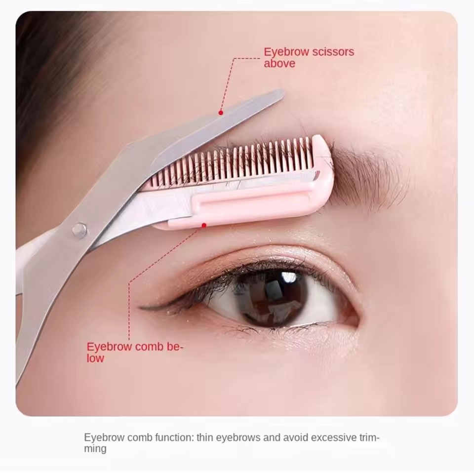 Safe Eyebrow Scissors with Com - đánh giá và giá Eyebrow Razor Trimmer