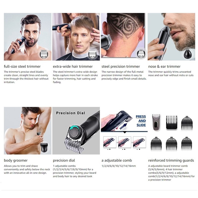 All In One Hair Trimmer For Me - đánh giá và giá Quality Men'S Grooming Kit