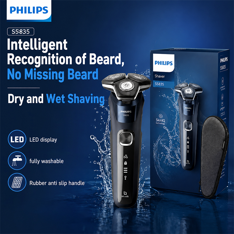 Philips S5835 Electric Shaver  - đánh giá và giá Mens Grooming Kit Case