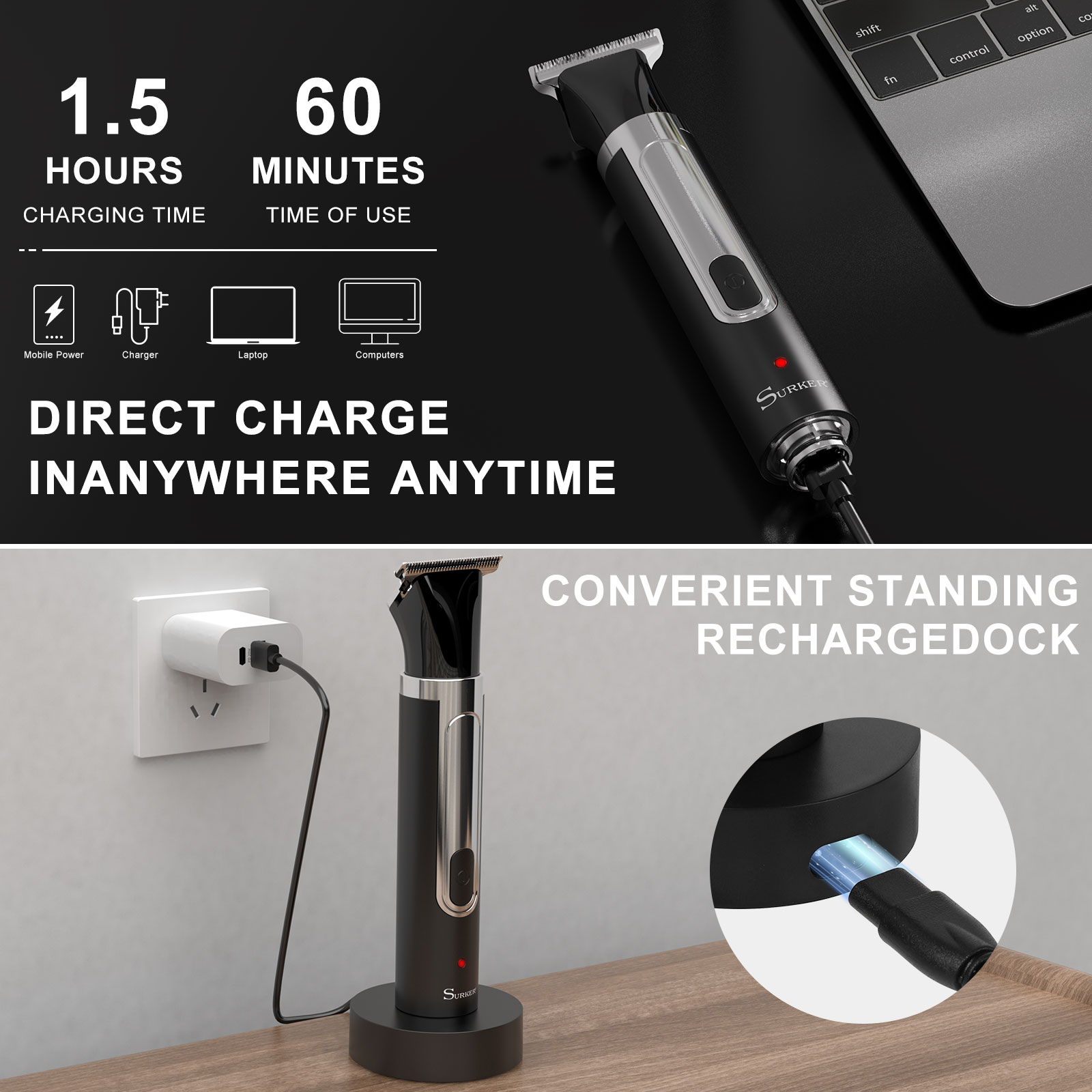 Surker 4-in-1 Shaver for Men G - đánh giá và giá Men'S Grooming Nose Hair Trimmer