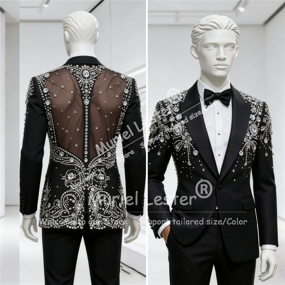 Luxury Rhinestones Beaded Suit - đánh giá và giá Mens Grooming Kit Luxury