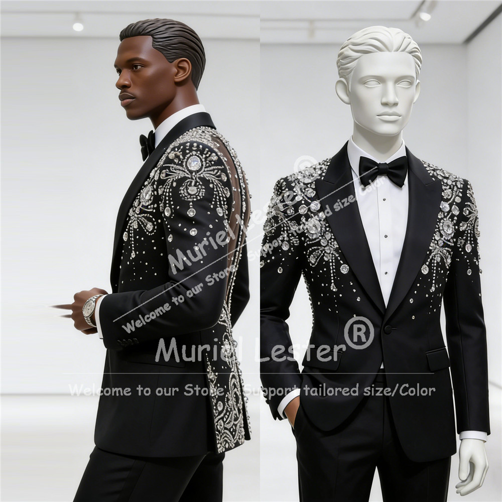 Luxury Rhinestones Beaded Suit - đánh giá và giá Mens Grooming Kit Luxury