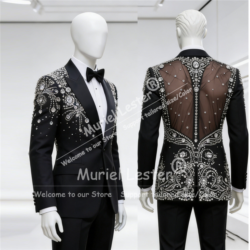 Luxury Rhinestones Beaded Suit - đánh giá và giá Mens Grooming Kit Luxury