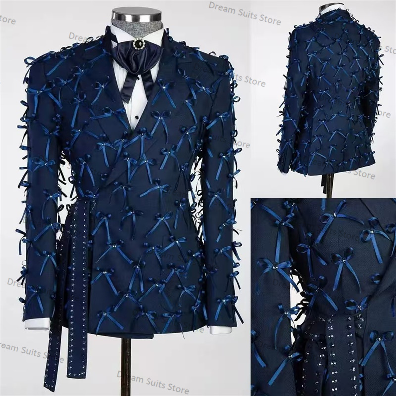Luxury Blue Bow Men Suits for  - đánh giá và giá Mens Grooming Kit Luxury