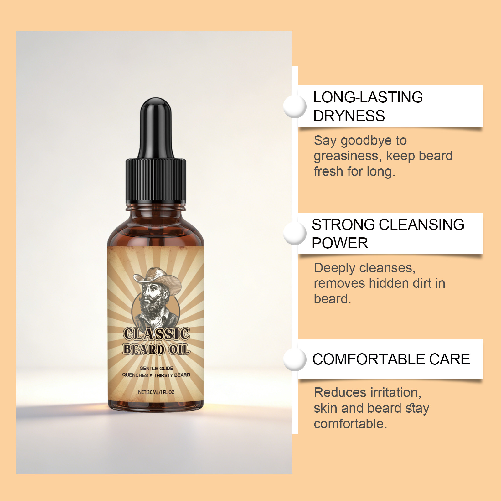 Beard Growth Care Essential Oi - đánh giá và giá Ingrown Hair Serum